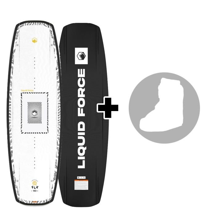 Pack LIQUID FORCE FLX 2026 Planche de wakeboard hybride park et bâteau + chausses au choix Pack LIQUID FORCE FLX 2026 Planche de wakeboard hybride park et bâteau + chausses au choix