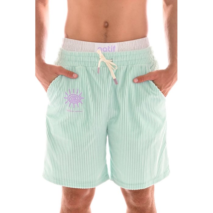 NATIF Corduroy del Sol Art DPT Bermuda en velour pour homme NATIF Corduroy del Sol Art DPT Bermuda en velour pour homme