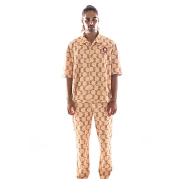 NATIF Jacquard Tulip Chemisette pour homme