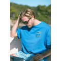 NATIF Palm Est 2021 Bleu T-shirt à manches courtes pour homme