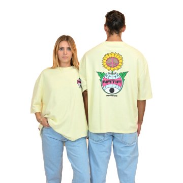 NATIF Flower Peace (loose) T-shirt à manches courtes pour homme