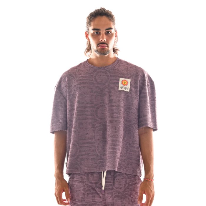 NATIF Jacquard Sunny Bloom T-shirt à manches courtes pour homme NATIF Jacquard Sunny Bloom T-shirt à manches courtes pour homme