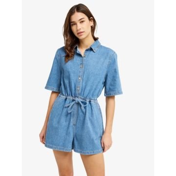 Roxy Real Tomorrow Denim Salopette courte en jean pour femme