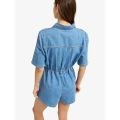 Roxy Real Tomorrow Denim Salopette courte en jean pour femme Roxy Real Tomorrow Denim Salopette courte en jean pour femme