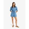Roxy Real Tomorrow Denim Salopette courte en jean pour femme Roxy Real Tomorrow Denim Salopette courte en jean pour femme