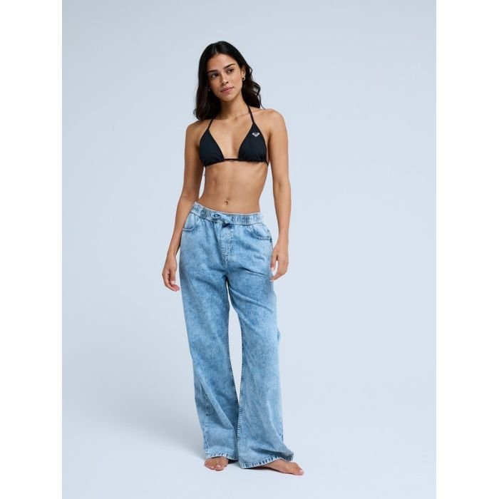 Roxy Saltwater Mid Sunbleached Jean ample pour femme Roxy Saltwater Mid Sunbleached Jean ample pour femme