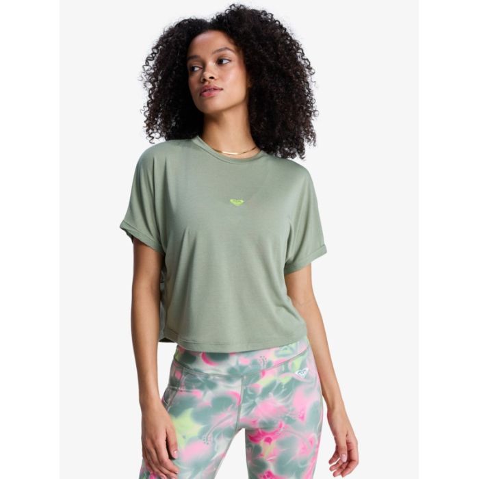 Roxy Everyday Flow Crossed Back T-shirt technique à manches courtes pour femme Roxy Everyday Flow Crossed Back T-shirt technique à manches courtes pour femme