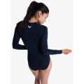 Roxy Essentials Ls Back Zipped One Maillot en lycra une pièce à manches longues zip dorsal pour femme