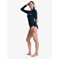 Roxy Essentials Ls Back Zipped One Maillot en lycra une pièce à manches longues zip dorsal pour femme