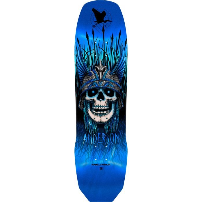 POWELL PERALTA Andy Anderson Heron Blue Foil 8.45 Plateau de skateboard
