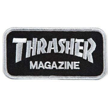 Thrasher patch logo grey black 2026