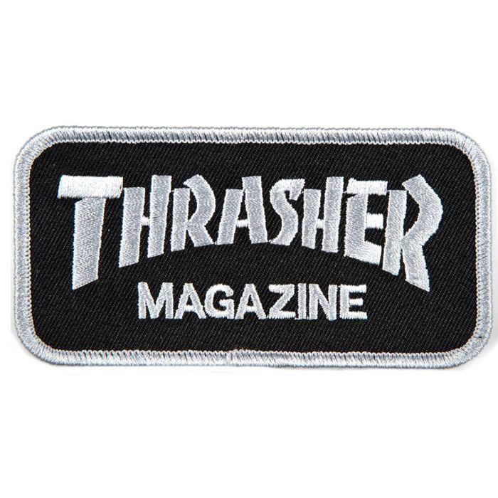 Thrasher patch logo grey black 2026 Thrasher patch logo grey black 2026