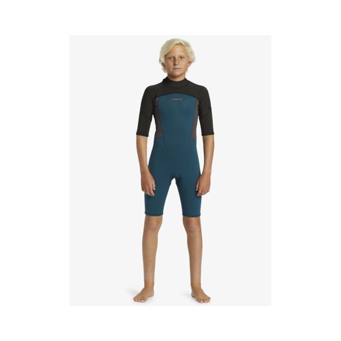 Quiksilver Prologue Boys 2/2 Shorty néoprène back zip à manches courtes pour junior Quiksilver Prologue Boys 2/2 Shorty néoprène back zip à manches courtes pour junior