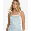 Billabong Beach Crush Denim Overall salopette courte pour femme Billabong Beach Crush Denim Overall salopette courte pour femme