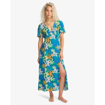 Billabong Jet Set Agua Flores robe midi pour femme