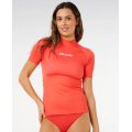 RIP CURL Classic Surf Rashguard tshirt à manches courtes en lycra anti UV UPF50+ pour femme RIP CURL Classic Surf Rashguard tshirt à manches courtes en lycra anti UV UPF50+ pour femme