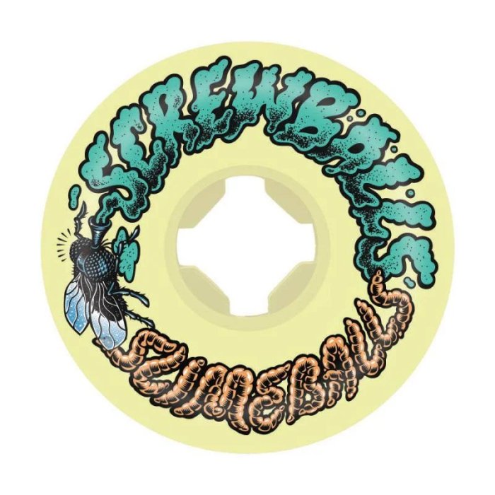 SLIME BALLS Screw Balls Yellow 54mm 99a Roues de skateboard SLIME BALLS Screw Balls Yellow 54mm 99a Roues de skateboard