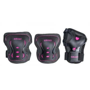 BULLET Junior Combo Black Pink Pack de protections enfant