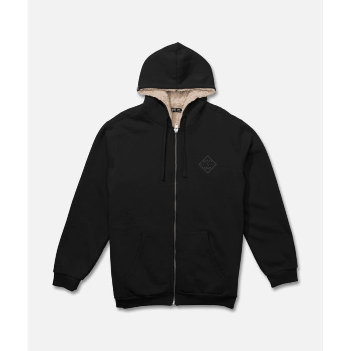 SALTY CREW Coastal Sherpa Fleece Black Sweat polaire SALTY CREW Coastal Sherpa Fleece Black Sweat polaire