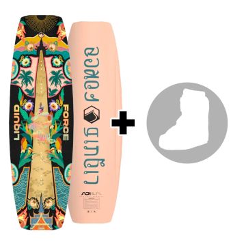 Pack LIQUID FORCE Holiday 2026 Planche de wakeboard junior hybride park et bâteau junior + chausses au choix