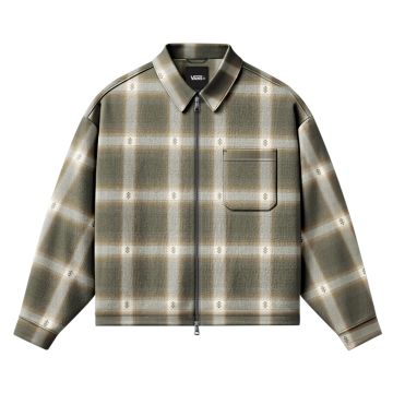 Vans larkspur zip plaid flanelh27