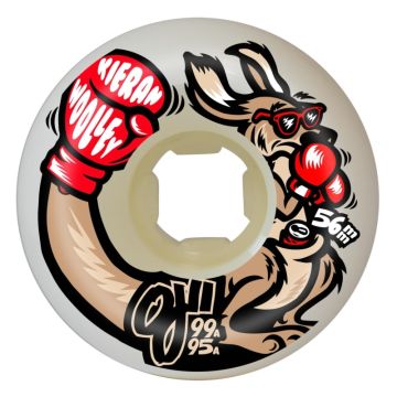OJ Wheels Roues 56MM 99A/95A Woolley Roo Double Duro White (jeu de 4)