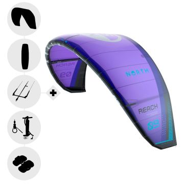 Pack NORTH Reach 2026 Kite Aile de kitesurf + barre +planche