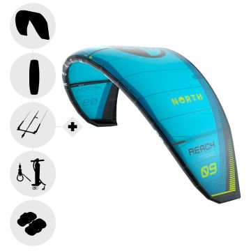 Pack NORTH Reach 2026 Kite Aile de kitesurf + barre +planche