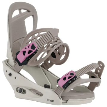 BURTON Citizen Re:Flex 2027 Chinchilla Grey Snowboard Bindings femme