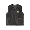 JONSEN ISLAND Sherpa Gilet Bianca Carbon