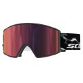 Scott Goggle React Granite Black/White AMP Rouge Chrome S3 Masque de ski