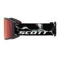Scott Goggle React Granite Black/White AMP Rouge Chrome S3 Masque de ski