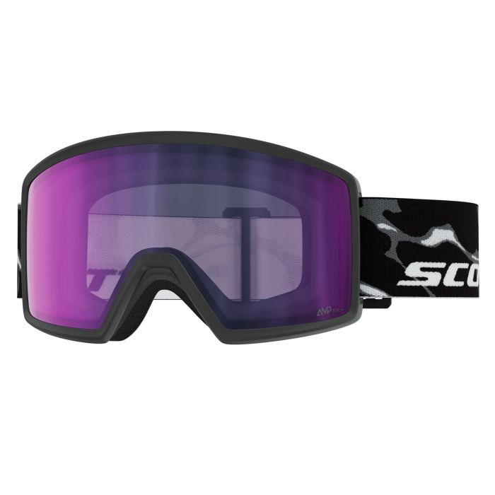 Scott Neo Light Sensitive Black Purple Cannelle S1-3 Masque de ski