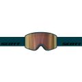 Scott Trace Pro AMP Light Sensitive Bleu Pétrole Cannelle Chrome S1-3 Masque de ski