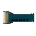 Scott Trace Pro AMP Light Sensitive Bleu Pétrole Cannelle Chrome S1-3 Masque de ski