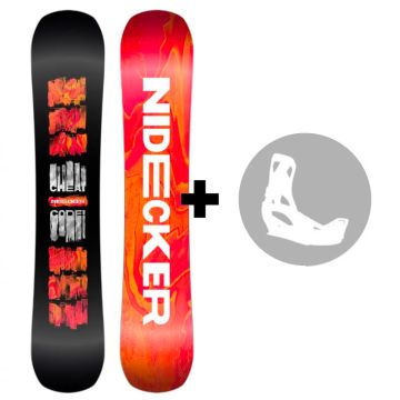 Pack Snowboard Nidecker Cheat Code 2027 + Fixations au choix