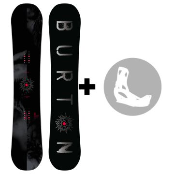 Pack Snowboard BURTON Cultivator Flat Top 2027 Dark Mist + Fixations au choix Pack Snowboard BURTON Cultivator Flat Top 2027 Dark Mist + Fixations au choix