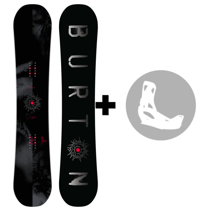 Pack Snowboard BURTON Cultivator Flat Top 2027 Dark Mist + Fixations au choix Pack Snowboard BURTON Cultivator Flat Top 2027 Dark Mist + Fixations au choix