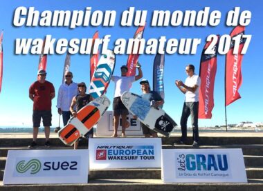 Julien Prudencio podium championnat du monde wakeboard 2017 miniature