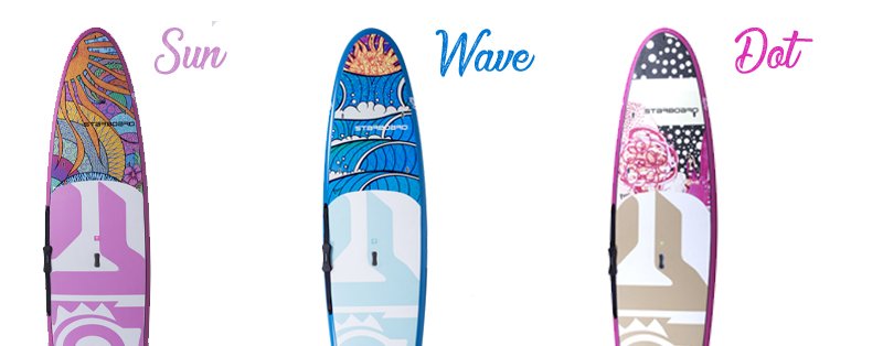 Starboard tikhine SUP sun wave dot 2018 3 modèles